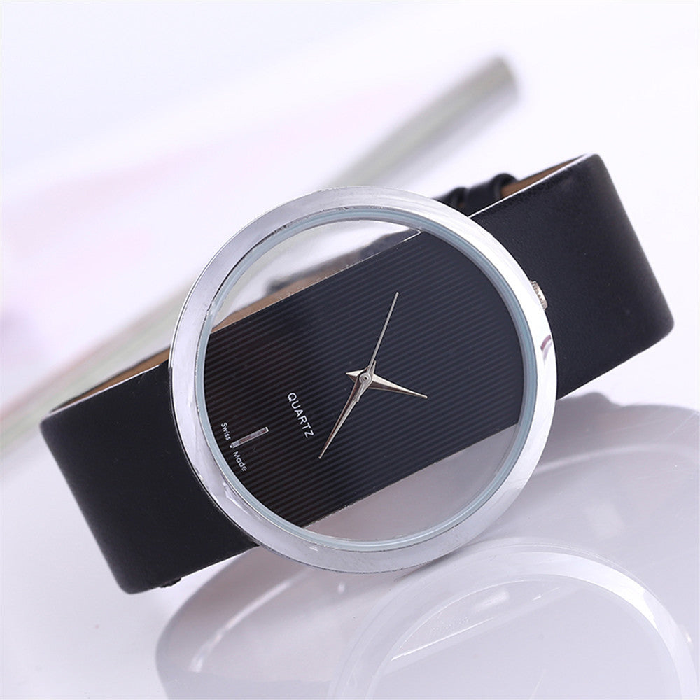 Reloj de Pulsera Transparente para Mujer - Diseño Hueco Minimalista