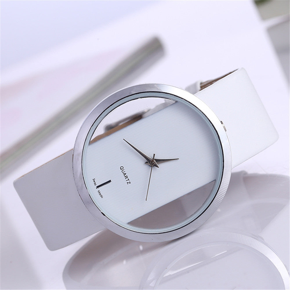Reloj de Pulsera Transparente para Mujer - Diseño Hueco Minimalista