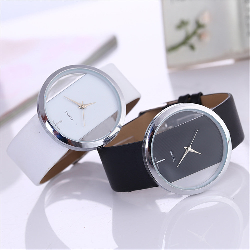 Reloj de Pulsera Transparente para Mujer - Diseño Hueco Minimalista