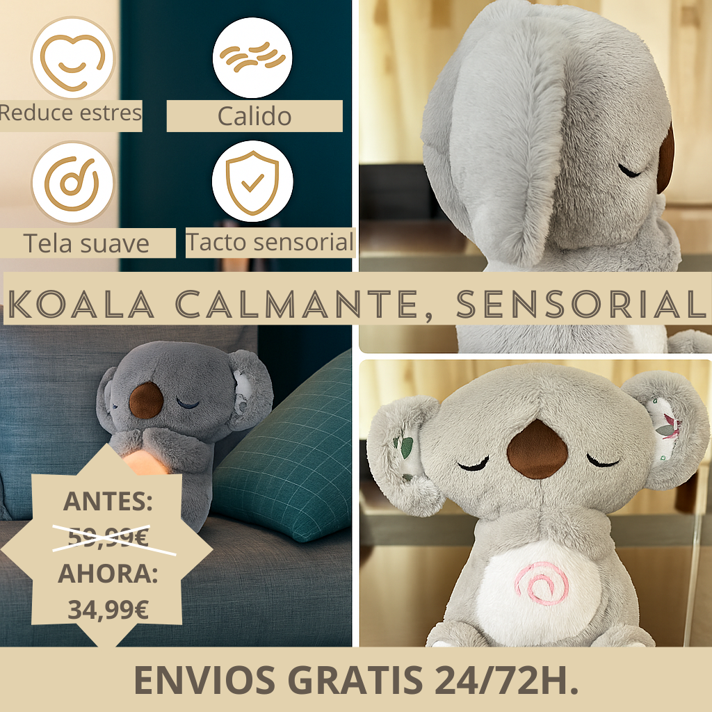 Peluche relajante para bebé que simula respiración