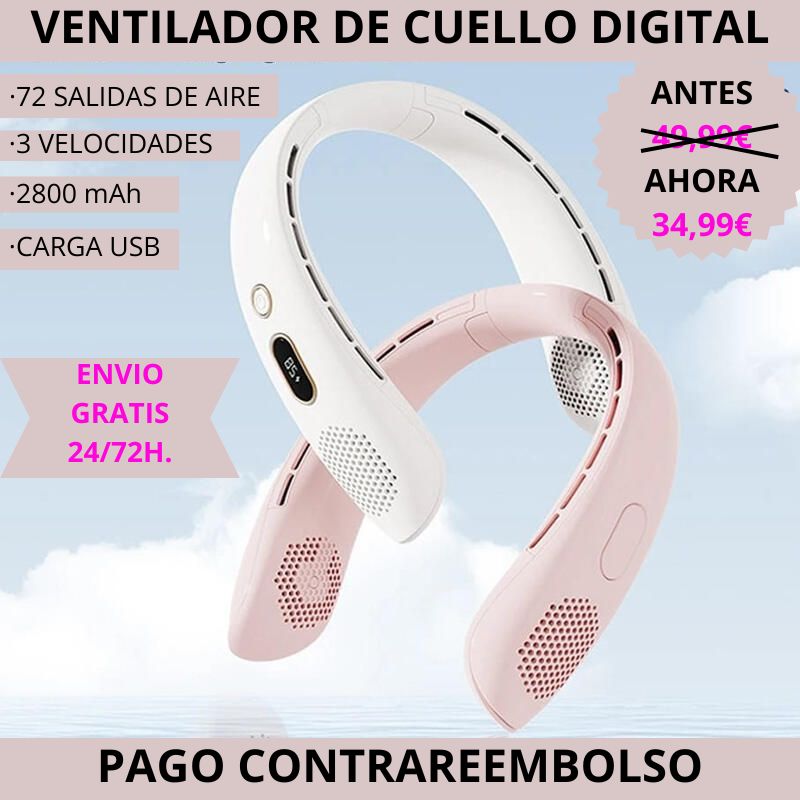 VENTILADOR DE CUELLO DIGITAL - Clicksy.com