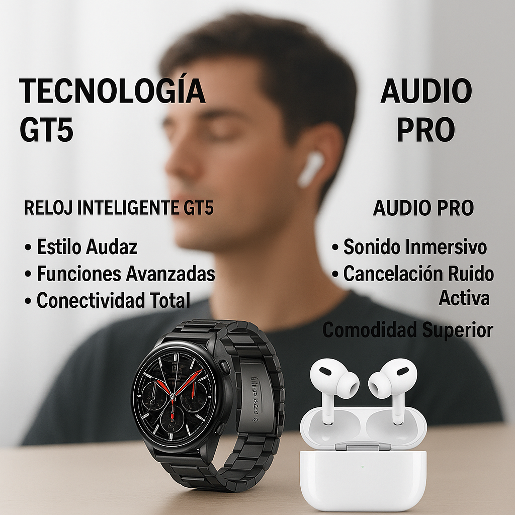 SMARTWACHT + AURICULARES