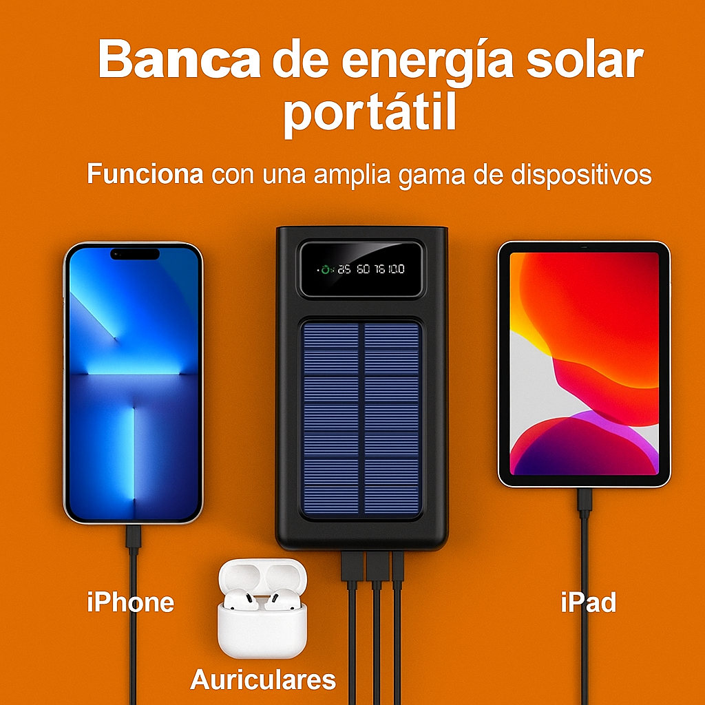 Powerbank con carga solar
