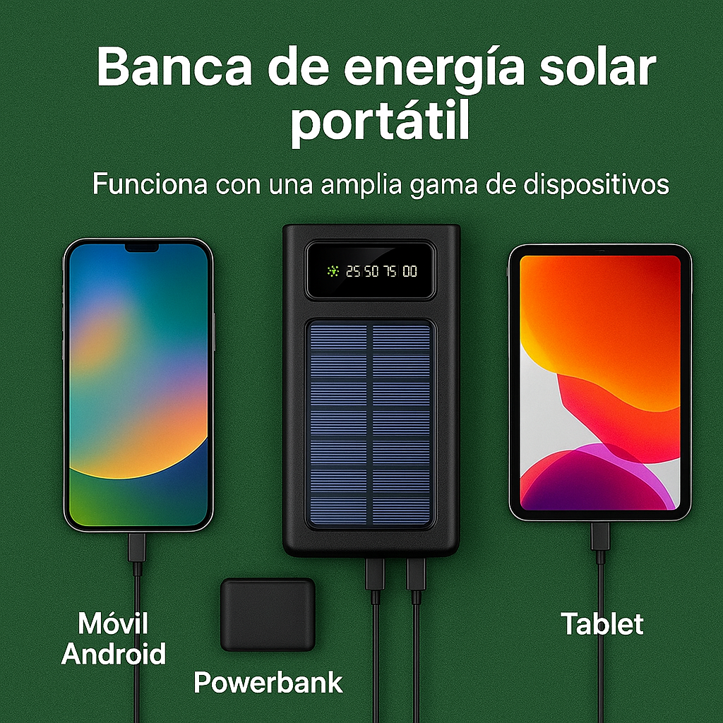 Powerbank con carga solar
