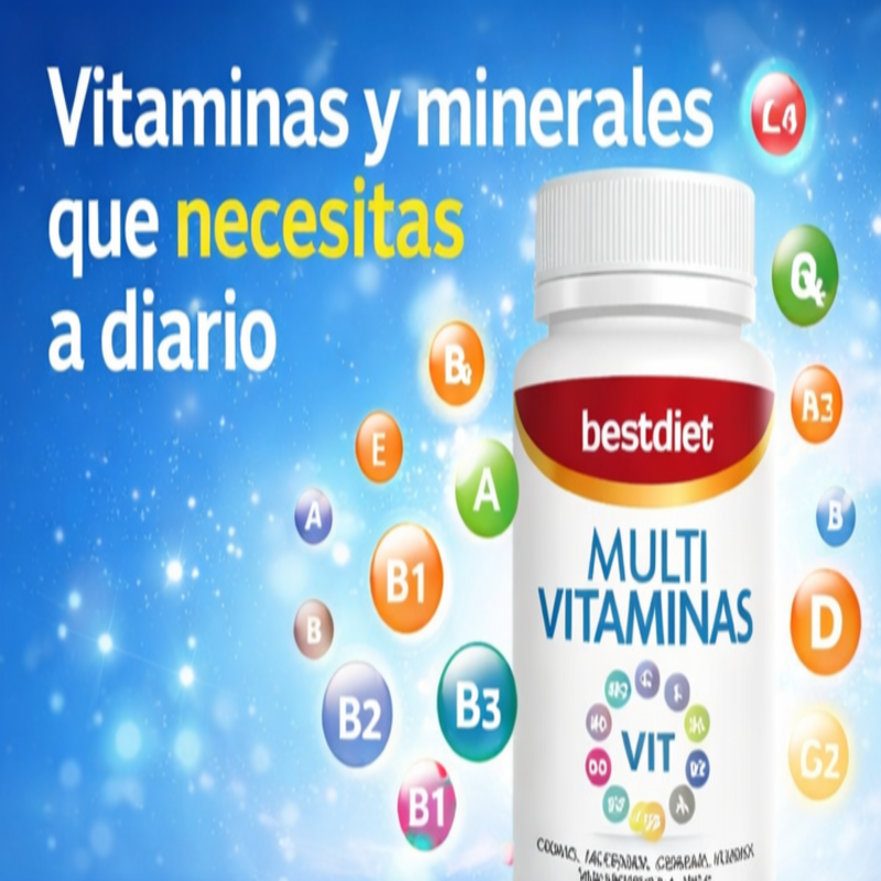 Multivitaminas 60 Cápsulas - Energía, Inmunidad y Bienestar Diario - Clicksy.com