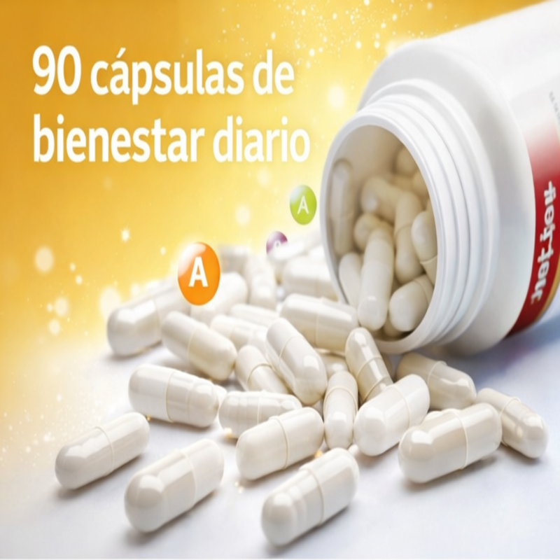 Multivitaminas 60 Cápsulas - Energía, Inmunidad y Bienestar Diario - Clicksy.com