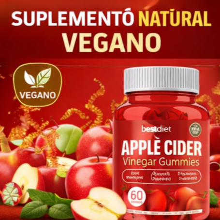 Gummies de Vinagre de Manzana 60 Unidades - Suplemento Natural - Clicksy.com