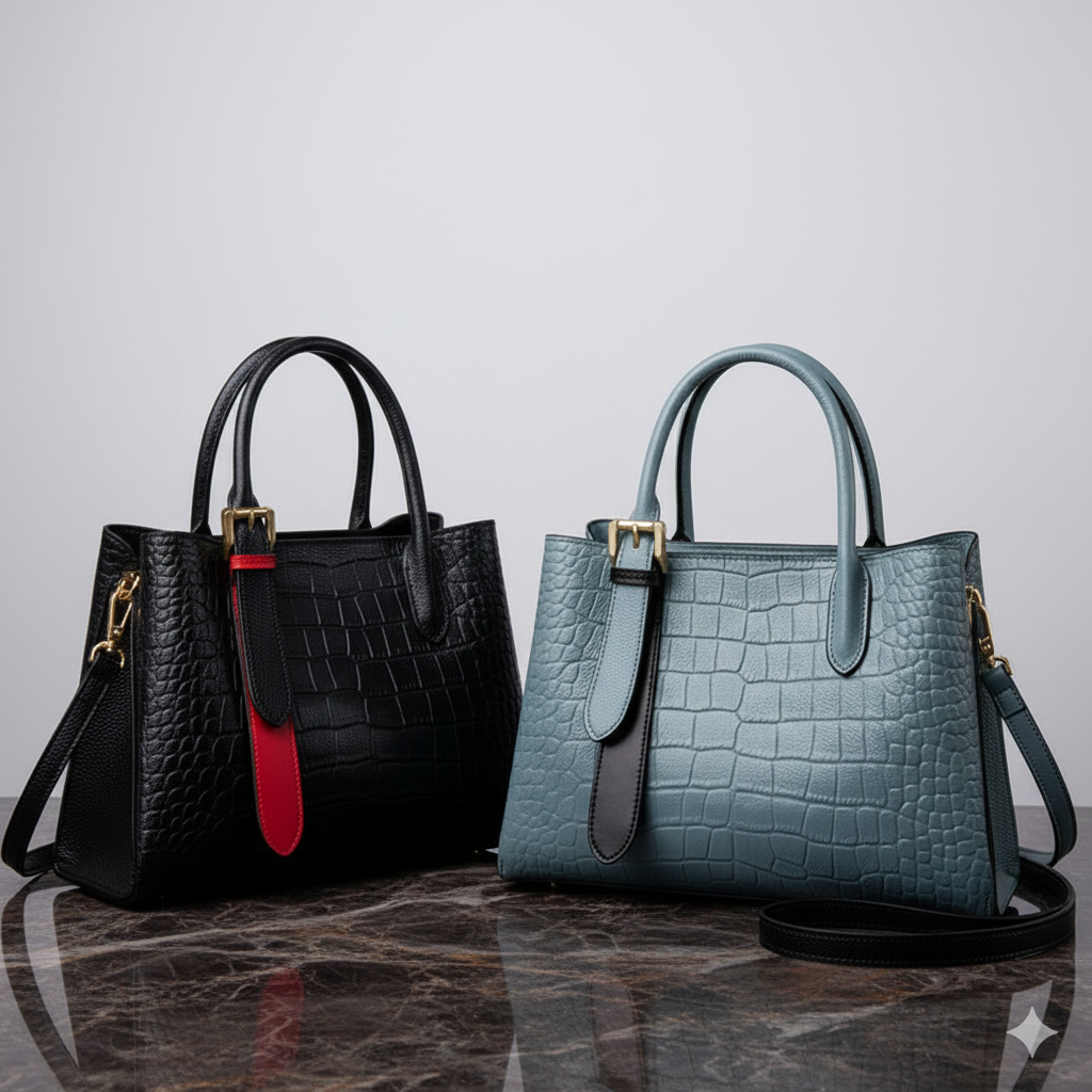 Bolso de Piel Auténtica para Mujer - Gran Capacidad 2025 - Clicksy.com