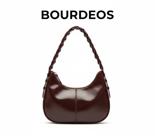 Bolso de Hombro Mujer Piel Vacuno - Gran Capacidad Estilo Concha Luna