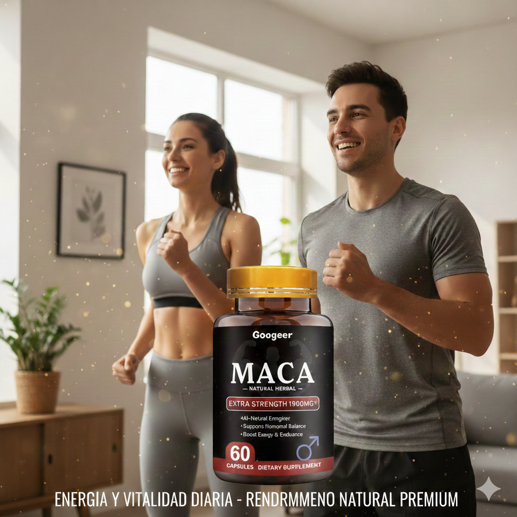 Maca Andina 1900mg - 60 Cápsulas Suplemento Natural Energía - Clicksy.com