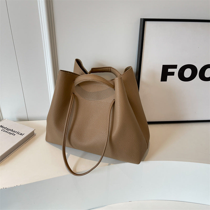 Bolso de Mano y Hombro con Textura Elegante - Versátil para Trabajo - Clicksy.com