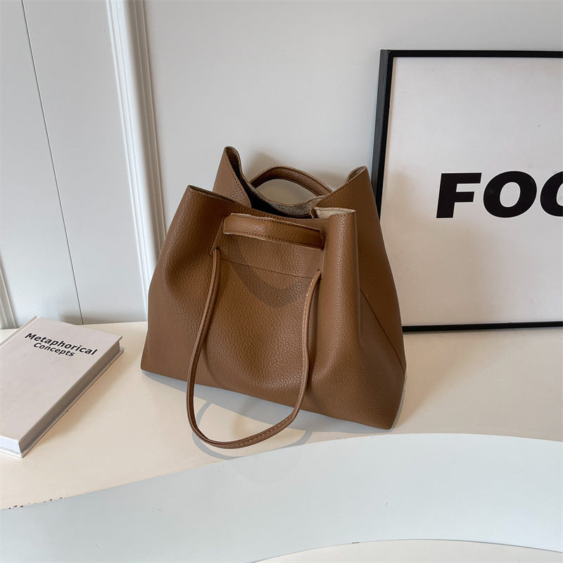 Bolso de Mano y Hombro con Textura Elegante - Versátil para Trabajo