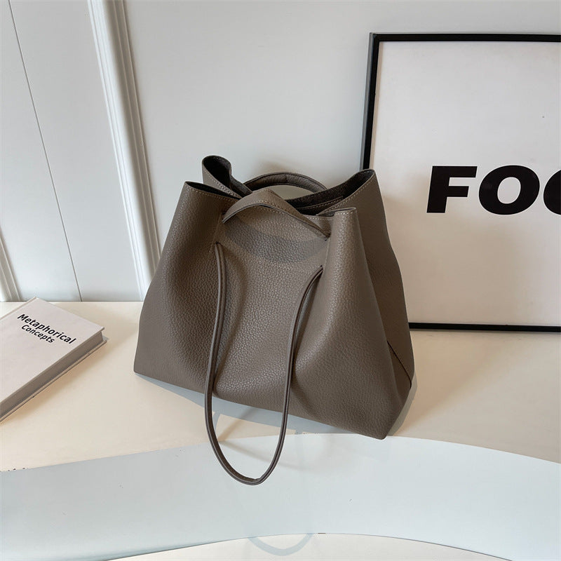 Bolso de Mano y Hombro con Textura Elegante - Versátil para Trabajo