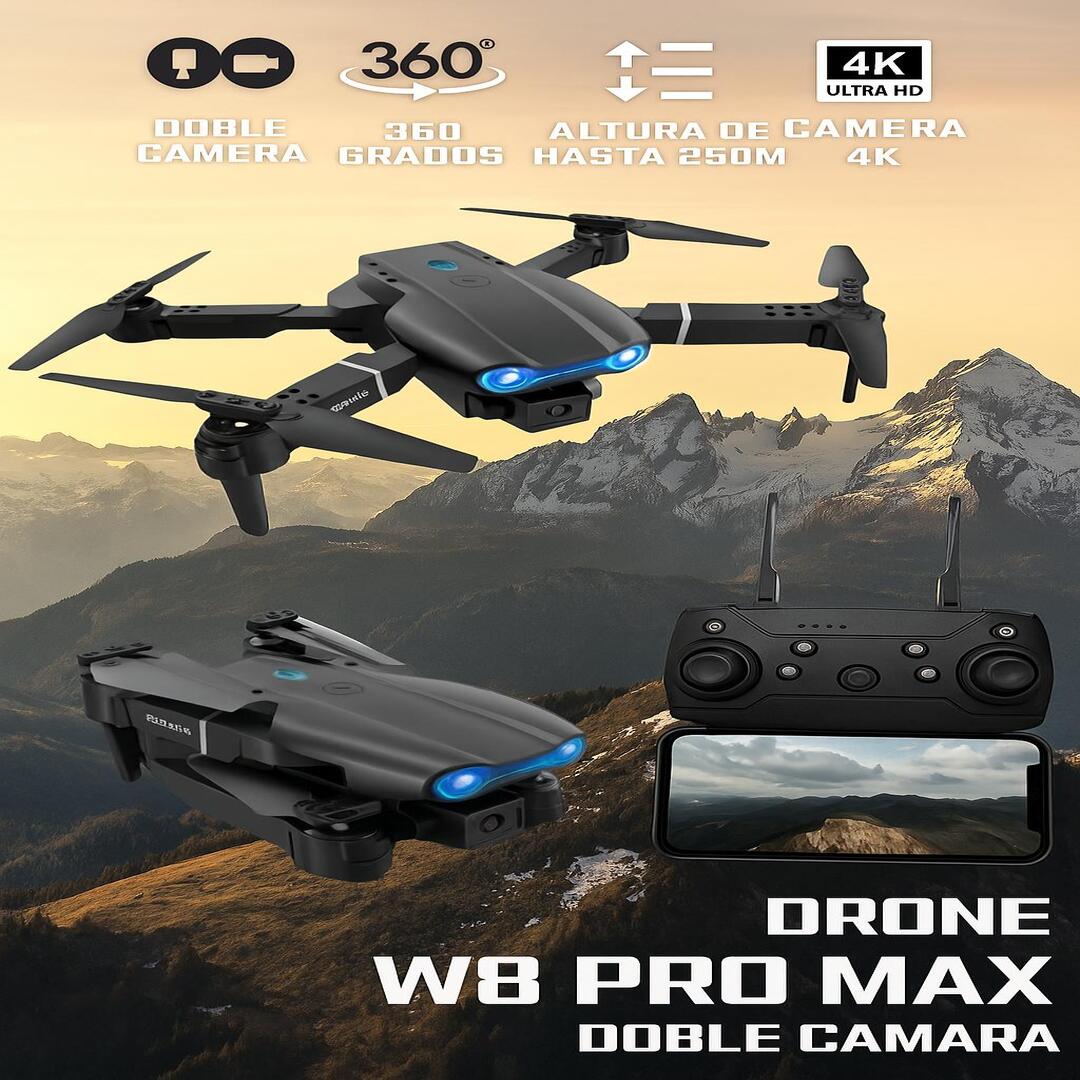 Dron con doble cámara 4K + Maletín Gratis+1 bateria dron 4k gratis