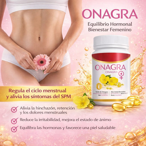 Aceite de Onagra 30 Perlas - Suplemento Natural Bienestar Femenino - Clicksy.com
