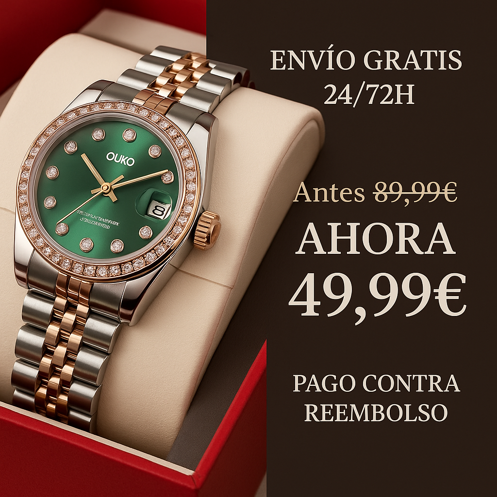 Reloj tipo Rolex mujer - verde