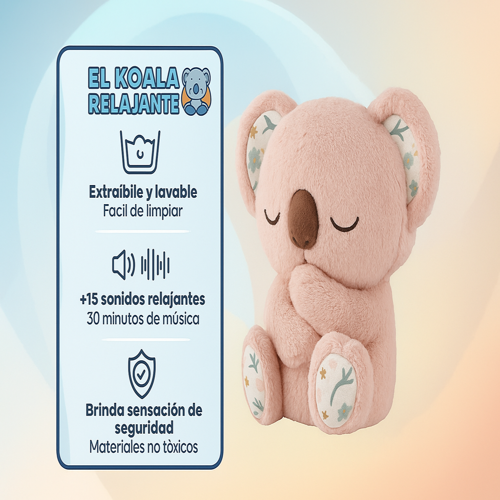 Peluche relajante para bebé que simula respiración