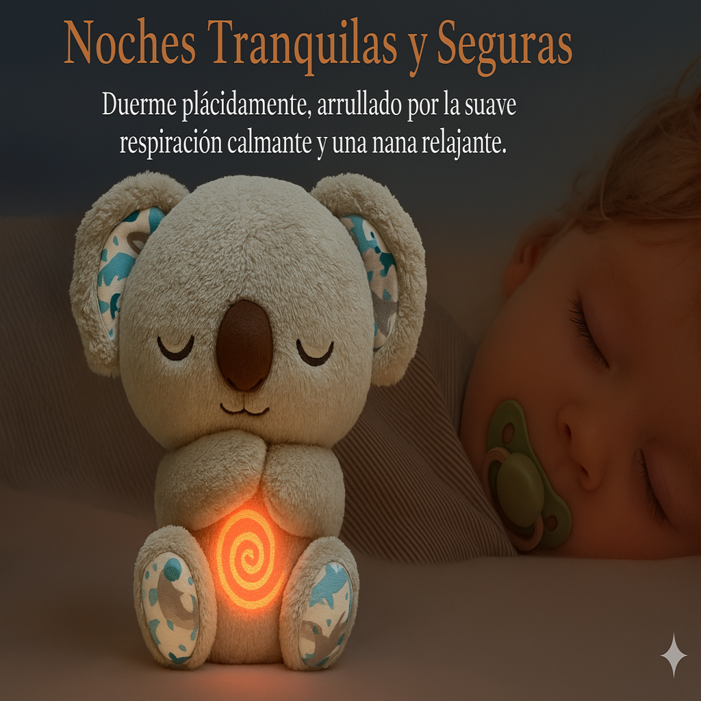 Peluche relajante para bebé que simula respiración