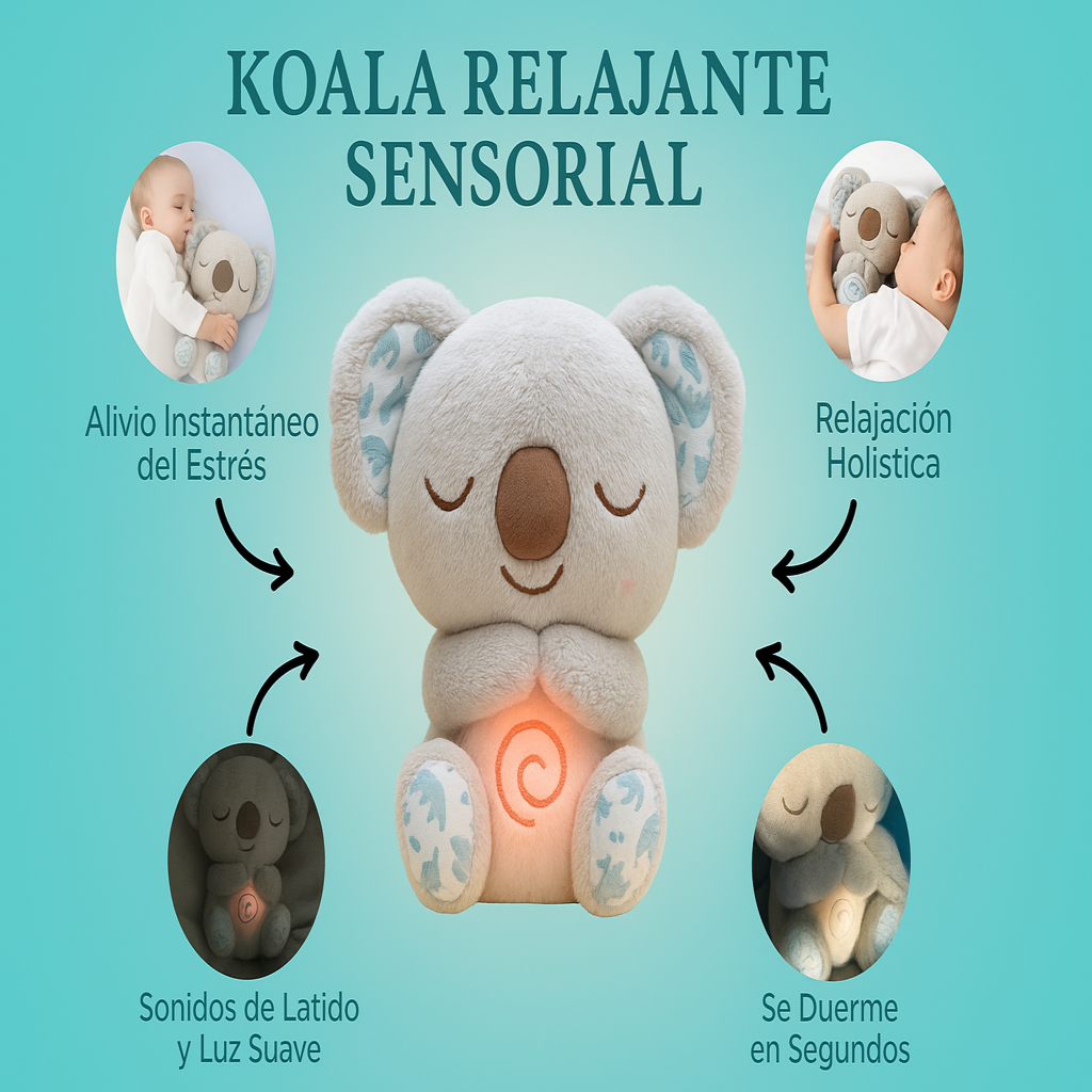 Peluche relajante para bebé que simula respiración