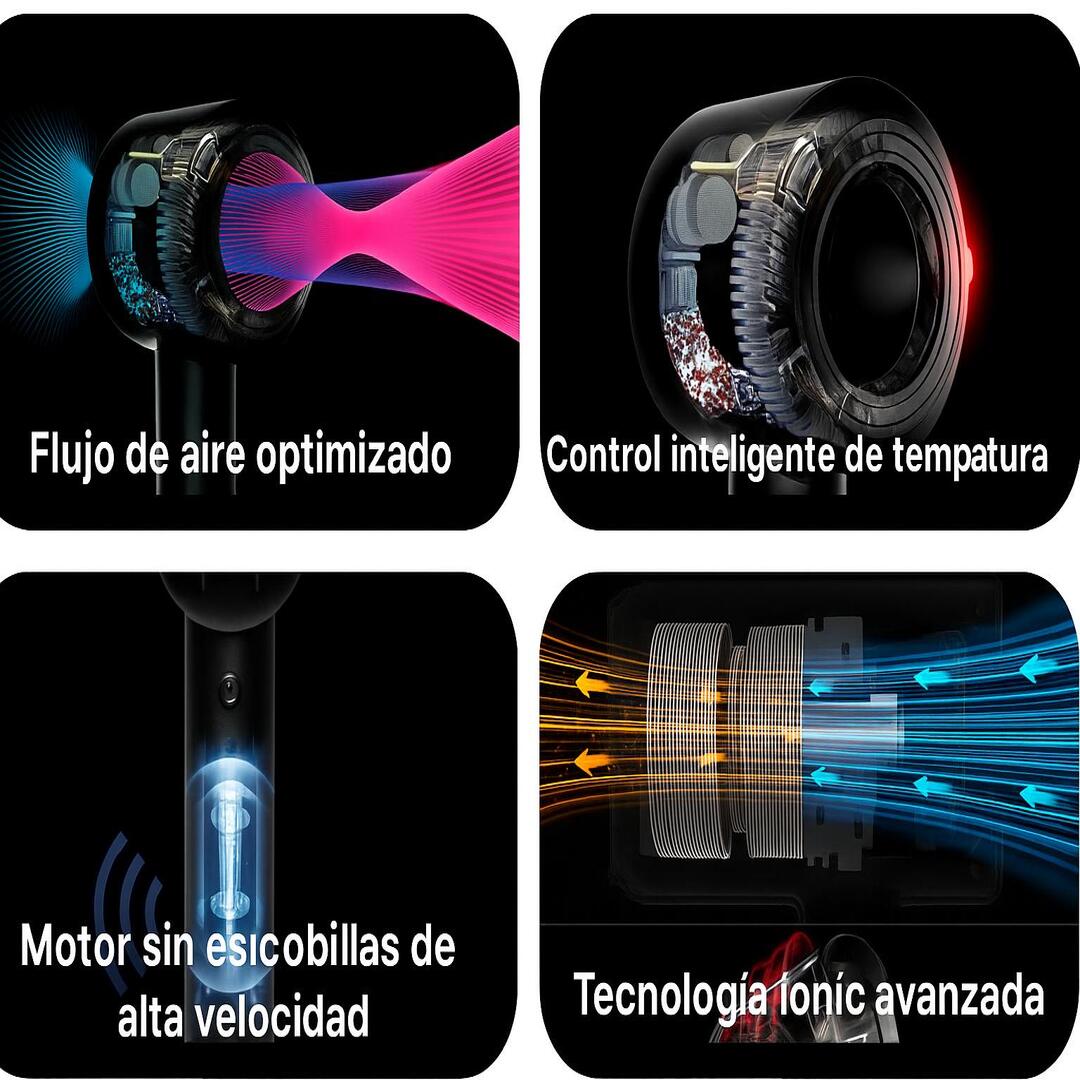 Secador iónico 5 en 1